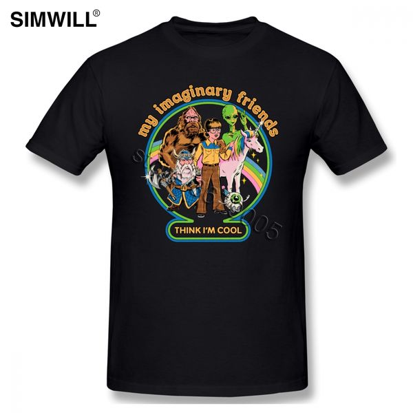

my imaginary friends t-shirts mens vintage short sleeved pure cotton t shirts crew neck tees plus size tshirt dropshipping