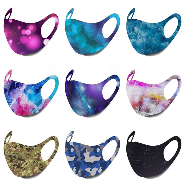 

pehlr fashion womens breathable mask cartoon floral print child anti dust sponge face mask outdoor face washable protective masks 103