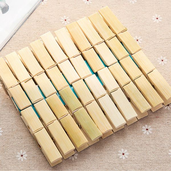 

20pcs/set household multifunctional bamboo snacks clamp windbreak clips socks fixation clamp underwear clip