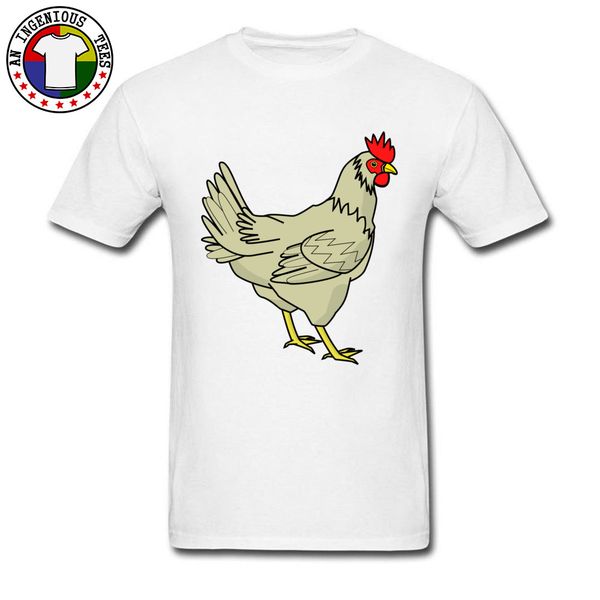 

animatedly rooster chicken white t-shirts summer/autumn new style tees short sleeve for men pure cotton custom tee shirts