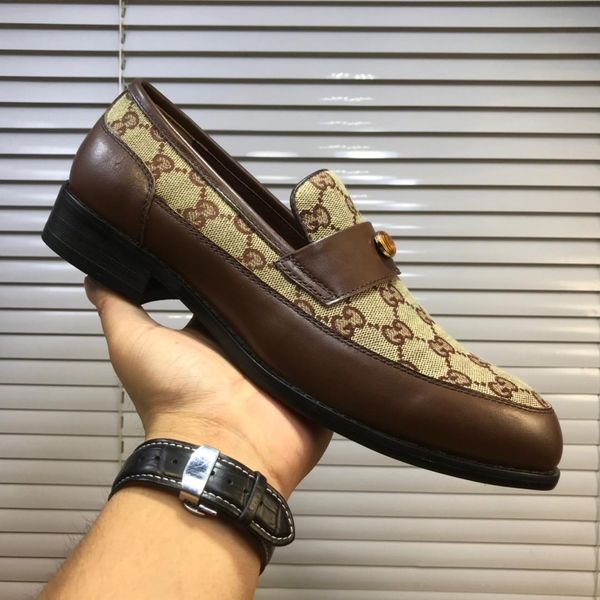 

2021t limited edition new business fashion wild leather peas shoes men 's leather shoes ,trend sports shoes ,original box packaging 38, Black