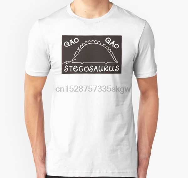 

men tshirt short sleeve women t-shirt gao gao stegosaurus t shirt