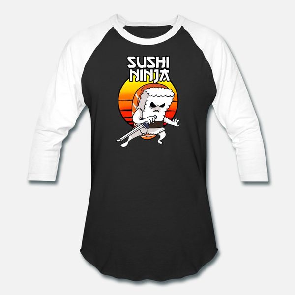 

sushi japan samurai ninja funny gift t shirt men designer cotton plus size 3xl fit interesting building summer style unique shirt