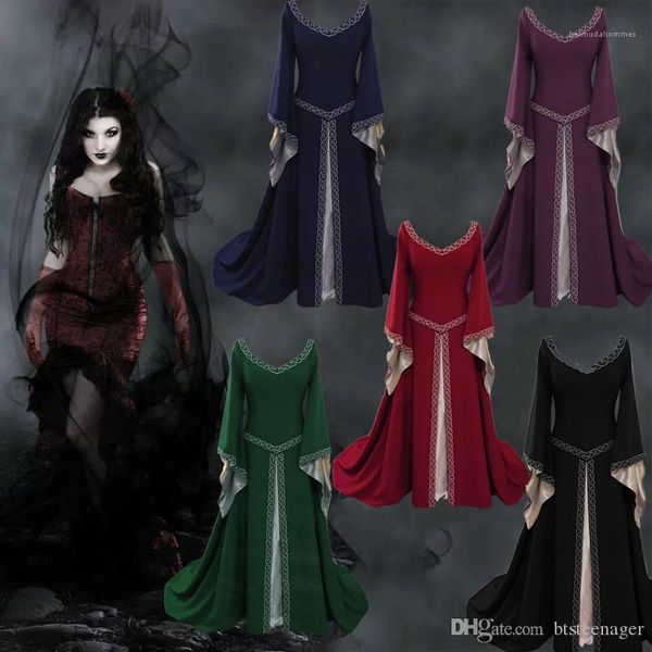 

ages dress europe and american styles nobility dress ladies flutter sleeve fashion clothes womens designer middle, White;black