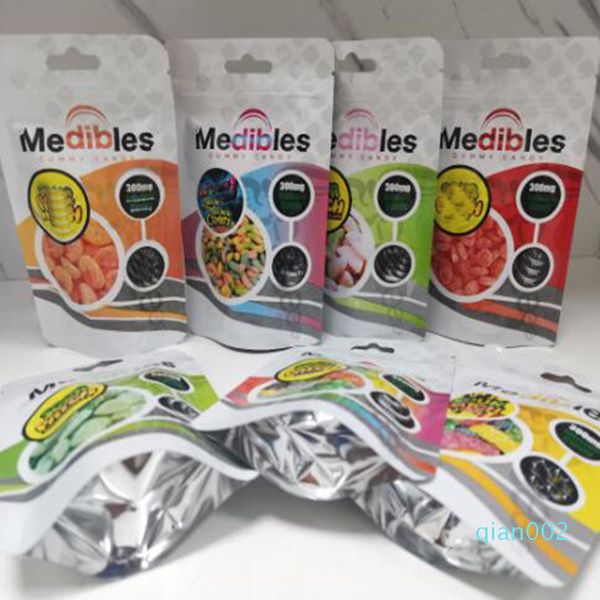 

vape empty medibles gummy candy mylar bags 7 styles 2020 trending plastic zipper airtight smell proof edibles retail packaging bag