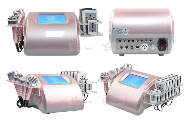 40k Ультразвуковая кавитация Lipo лазерная машина 6 в 1 портативный потеря веса RF вакуума кавитации тела для похудения машина