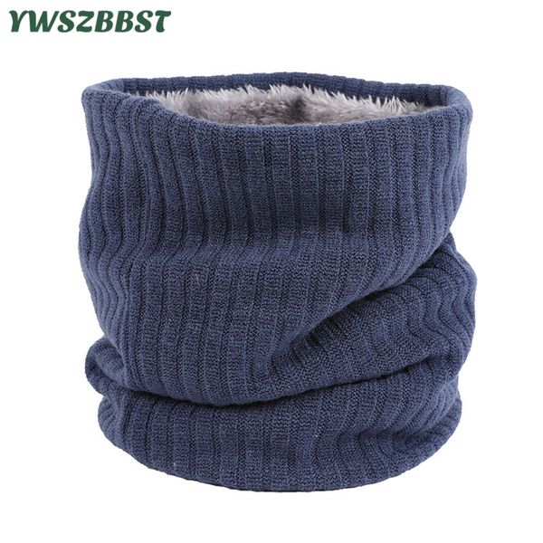 

outdoor autumn winter men women warm knitted scarves thick elastic mufflers for children boys girls cotton scarf collar, Blue;gray
