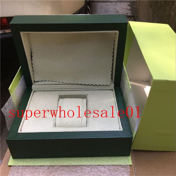

new mens box swiss rolex box green boxes papers watches booklet card gift for man men women sale fashion 2020, Black;blue