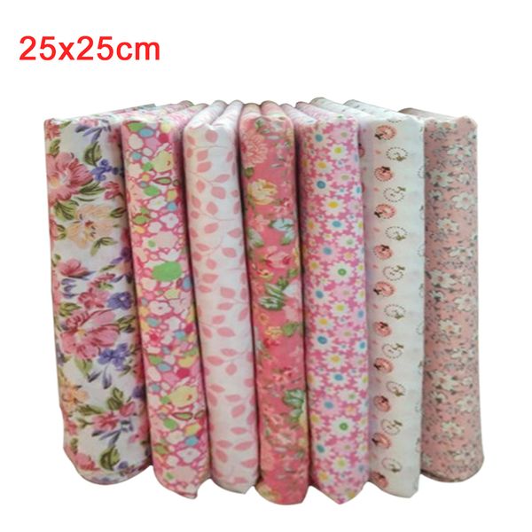 

7 pcs quilting craft diy sewing floral series cotton fabric patchwork bundle