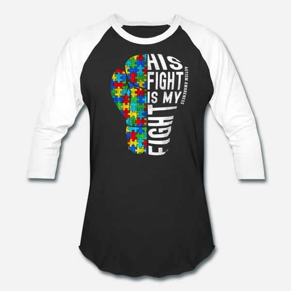 

autism awareness boxing glove fight t shirt men designs short sleeve s-xxxl pattern crazy new fashion spring pictures shirt
