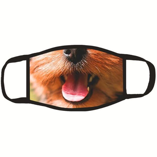 

funny animals face reusable cartoon print designer dustproof ultraviolet-proof washable running riding bike protective party mask dhf1136