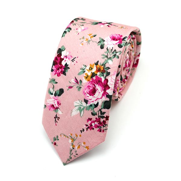 

new 100% cotton print ties for men women casual 6cm slim necktie boys elegance pink flower work office arrow tie gift box, Blue;purple