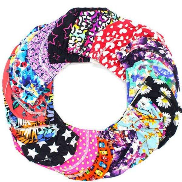 

fashion high-elastic breathable swimming cap high-end printing long hair swimming cap children and shipped randomly