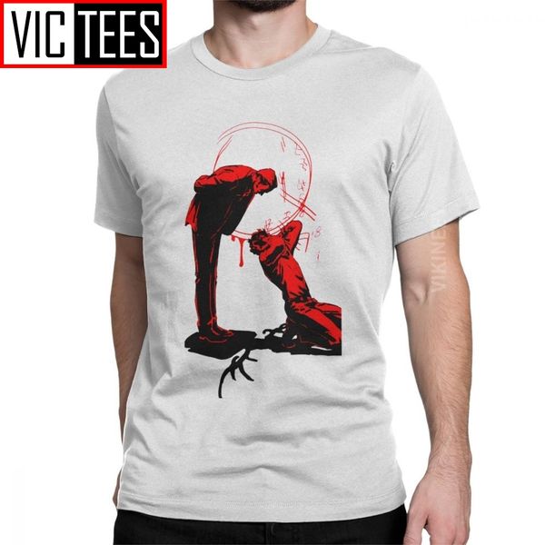 

hannibal tshirt for men pure cotton vintage tshirt round neck lecter mads horror hannigram clothes gift