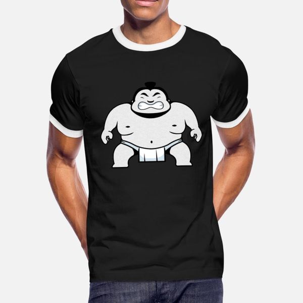 

sumo gif t shirt men printed short sleeve crew neck homme fitness comical spring letter shirt