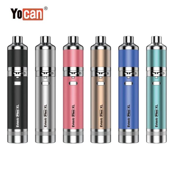 

100% original silicon xl plus quad kit wax pen with pen battery evolve uni vaporizer kit coil jar dab quartz yocan rod 1400mah csxub