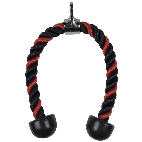 

70cm triceps rope pull down cord heavy duty rope for home gym bodybuilding exercise gym workout fitness