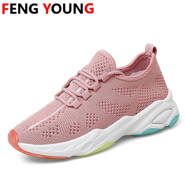 

2020 women casual shoes breathable mesh women's vulcanize shoes colorful rainbow flat women zapatos de mujer, Black
