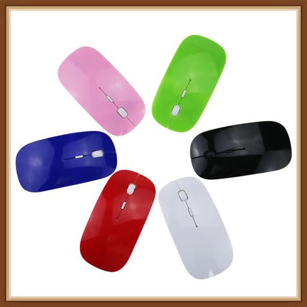 

cgjxsarrival candy color ultra thin wireless mouse and receiver 2 .4g usb optical colorful special offer computer mouse welcome oem