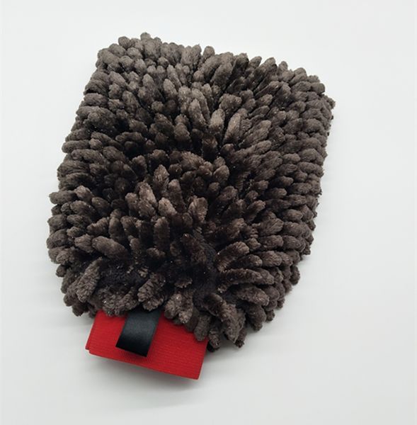 

new type microfiber car wash mitt microfiber chenille car wash gloves, Blue;gray