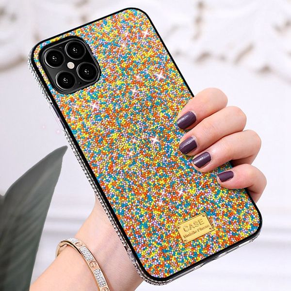 

glitter gradient rhinestone luxury designer cases for iphone 11 12 pro xr xs max 8 7 6s plus diamond defender women phone case