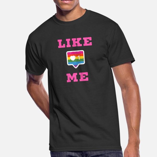 

like me social media icon with heart nerd t shirt men printed tee shirt o neck letter sunlight building summer kawaii shirt