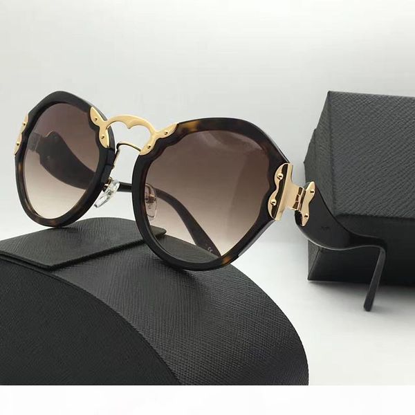 

spr 09t luxury sunglasses retro round shape fashion vintage summer style uv400 protection popular women brand designer come with case sold b, White;black