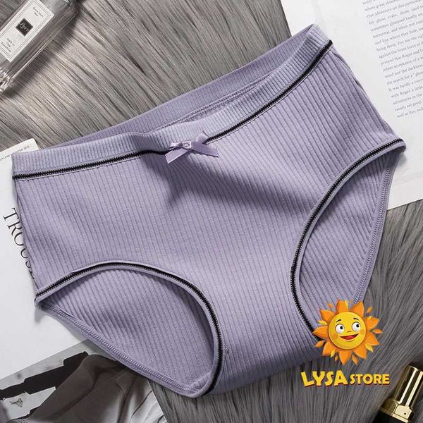 

new seamless underwear women's comfortable ice silk mid waist large one piece breathable cotton crotch briefs, Black;pink