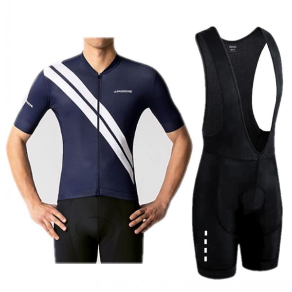 

mens pro team cycling jersey set short sleeve maillot mtb bike cycling clothing bib gel pants suit hombre ropa de ciclismo, Black;blue