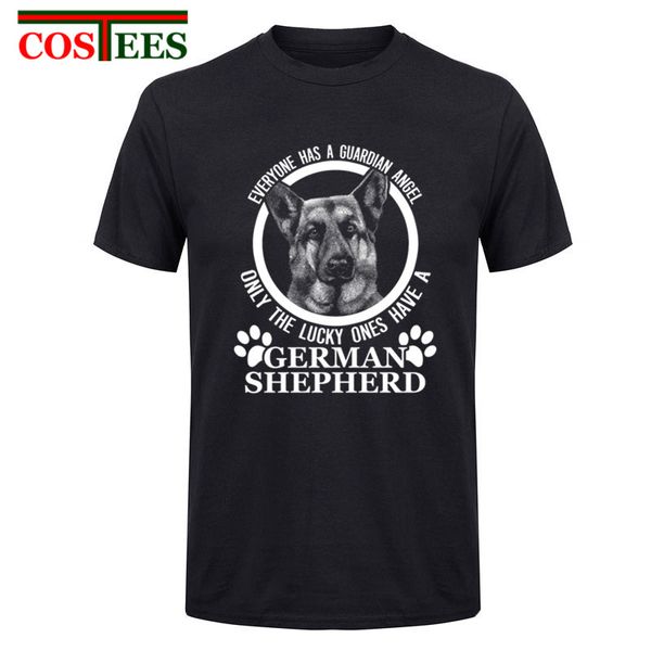 

german shepherd t shirt men fashion 2017 dog painted design t shirt men cotton o neck short sleeve men's tee shirt