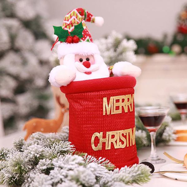 

christmas decorations gift bag santa snowman reindeer decoration storage supplies year