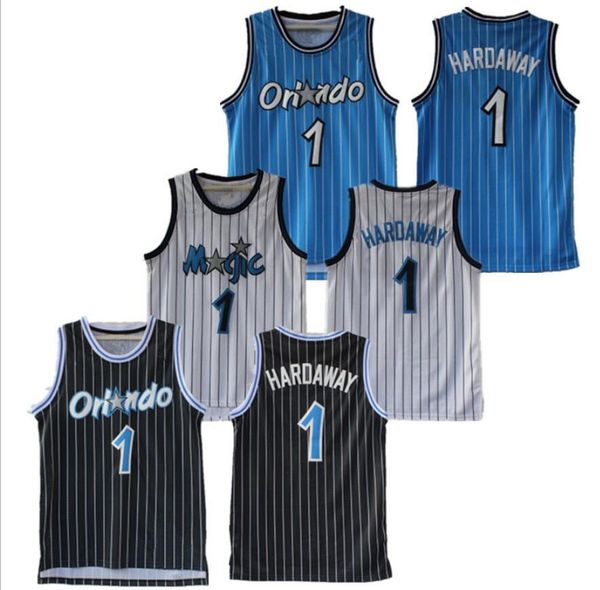 

menorlandomagic#penny#1#hardaway#basketball jerseys for key players;the swing man sewed and embroidered basketball jerseys, Black;red