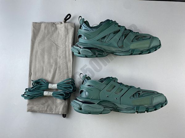 

2020 og track 3.0 combination army green paris triple s luxury sneakers designers shoes sports breathable mens woman casual shoes, Black