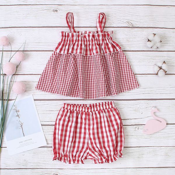 

2pcs set newborn girl clothes cute big bow vest flower skirt baby summer beach streetwear, White