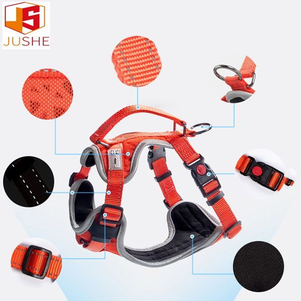 

new pet product pet dog chest reflective harness dog leash small and medium-sized dogs breathable reflective i-shaped chest back