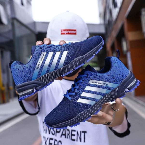 

2020 sneakers men and women sneakers lightweight breathable mesh walking shoes soft comfortable casual shoes men plus size 35-47, Black