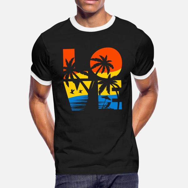 

design summer vacation love t shirt men customize tee shirt size s-3xl homme fitness funny spring natural shirt