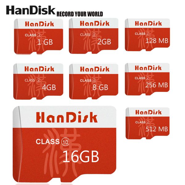 

HanDiskÂ® Micro SD Card 1GB 2GB 4GB 8GB 16GB 32GB 64GB 128GB Micro SD MicroSD Memory Card Real Capacity 3 Years Replacement