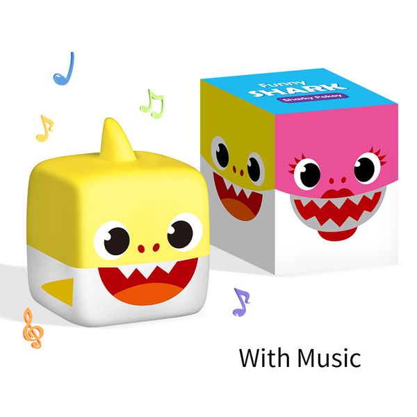 

cartoon soft stretchy flexible music square plastic boys girls toy