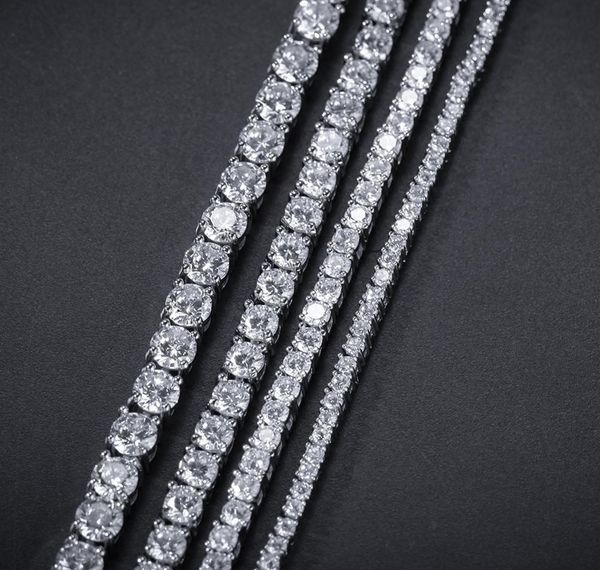 

hip hop 2mm zircon tennis chain bracelet fine lined zircon bracelet38, Golden;silver