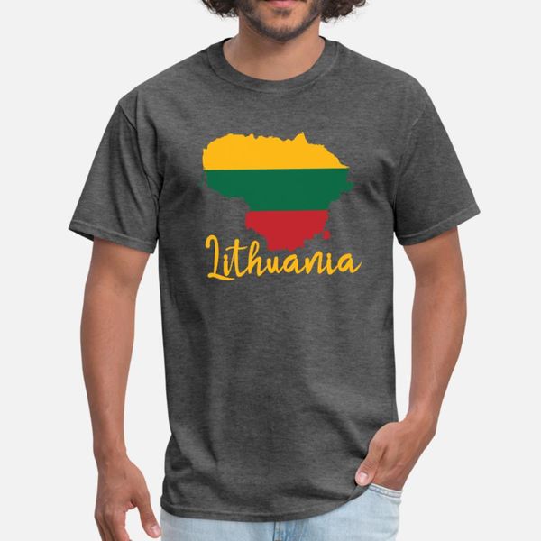 

lithuania t shirt men print short sleeve s-xxxl novelty famous funny casual summer style slim shirt
