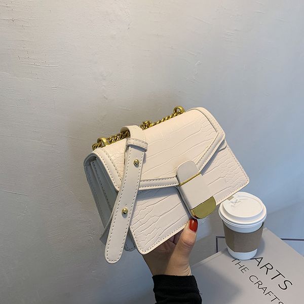 

2020 new crocodile retro square sling bag single-shoulder crossbody bag