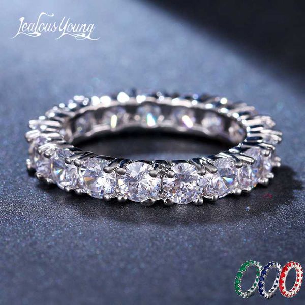 

2020 fashion 4 color oval cubic zirconia party ring for women with luxury rhinestone engagement rings mom jewelry gift anillos, Golden;silver