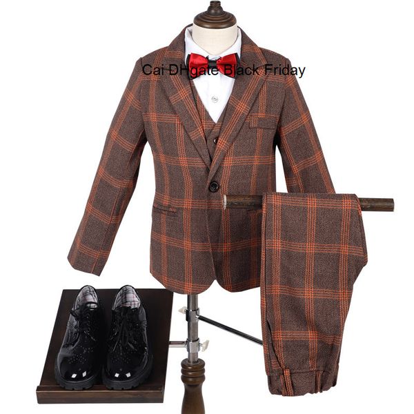 

fashion boys clothing set for wedding formal children suit tuxedo dress party costume blazer vest pants ceremony outfits f304
