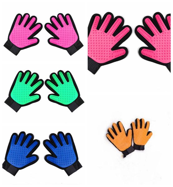 

Pet Cleaning Brush Dog Comb Silicone Glove Bath Mitt Pet Dog Cat Massage Hair Removal new Grooming Magic Deshedding YSY23Q