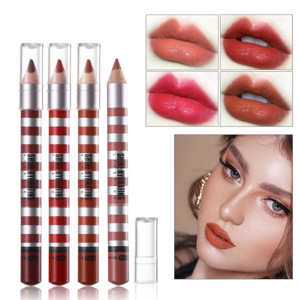 

lip pencils liner long-lasting waterproof non-stick cup easy to color multicolor #