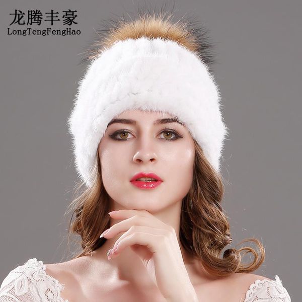 

fur ball hat skullies beanies cap knitted hat pom winter women beanies elastic balaclava genuine cap, Blue;gray