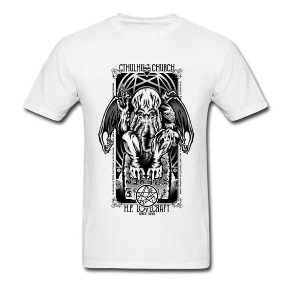 

old cthulhus church t-shirt autumn shirts coupons soft cotton plus size europe t shirt xxxl design men quality