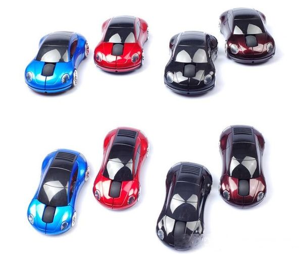 

fashion 2.4ghz 3d optical wireless mouse mice car shape receiver usb mini mice for pc lapllfa