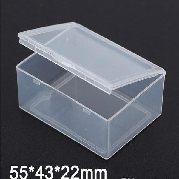 Small Plastic Box Rectangular Transparent 5.5*4.3*2.2cm PP Storage